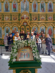 Прихожане Троицкого  собора  Кургана встретились  с известным зауральским  скульптором