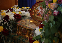 В Курган прибыл ковчег с мощами великомученика Георгия Победоносца
