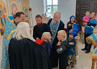В Чимеевском монастыре воспитанники воскресной школы встречают новый учебный год молитвой и причастием