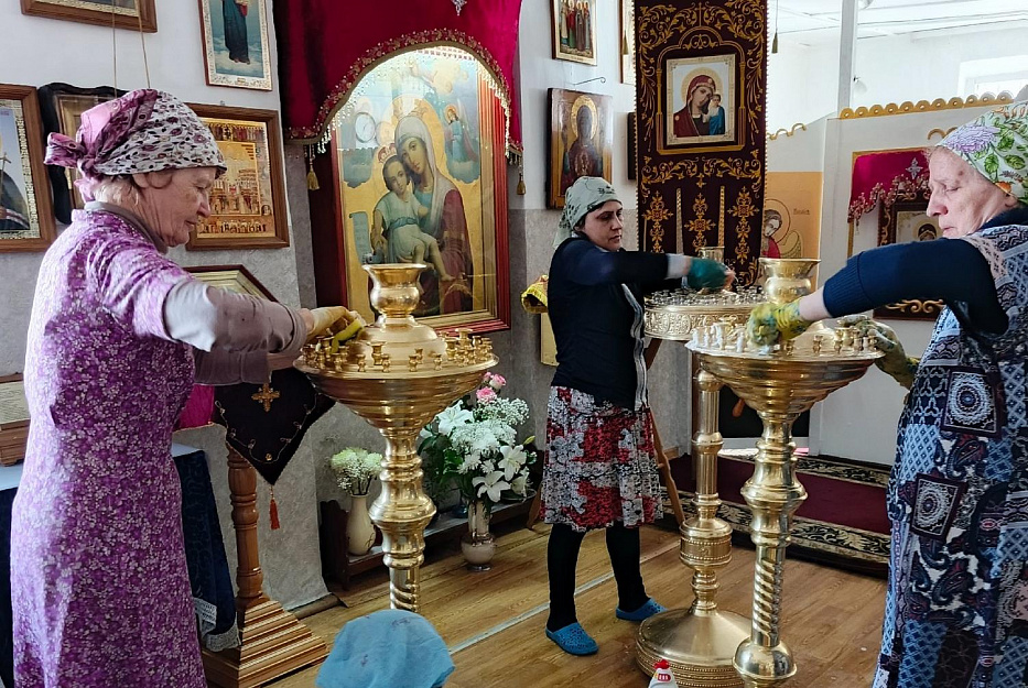 Храм в Варгашах подготовился к Пасхе