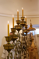 Освящение нижнего храма и литургия в храме Иоанна Кронштадтского