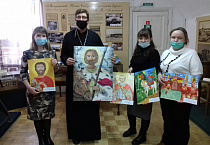 В Зауралье воспитанники воскресных школ нарисовали князя Александра Невского 