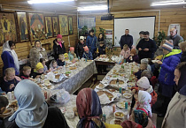 В Покров ученики Епархиальной воскресной школы молились в Георгиевском храме