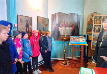 В храме села Гладковское прошёл открытый урок для школьников