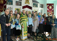 Паломники из Кургана встретили Вербное воскресенье в белозерском храме