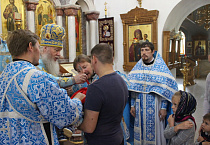 В Богоявленском соборе г. Кургана прошло празднование иконе Божией Матери Одигитрия Югская перед древним чудотворным образом