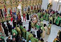  В Кургане прошёл всенародный крестный ход с мощами преподобного Сергия Радонежского