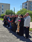 В городе  Петухово священник участвовал в митинге в День ветеранов боевых действий