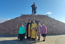 В Частоозерье провели молебен у памятника князю Александру Невскому