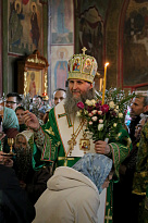 Митрополит Даниил в Лазареву субботу освятил вербы