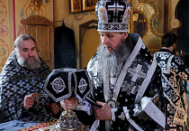 В Четверток Великого канона митрополит Даниил совершил Литургию Преждеосвященных Даров