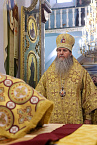 Митрополит Даниил совершил Литургию в курганском Богоявленском соборе
