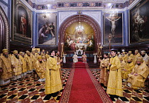 Митрополит Даниил сослужил в Москве Литургию  Предстоятелям Русской и Иерусалимской Церквей