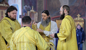Божественная Литургия в Александро-Невском соборе