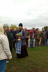В Зауралье священник из Черемухово освятил памятник погибшим спецназовцам