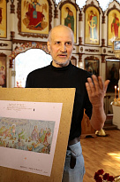 Презентация росписи в алтаре Рождественского храма