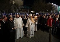 В главном соборе Зауралья встретили Пасху Христову
