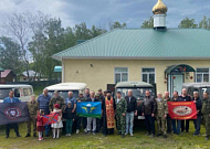 В Кургане священник освятил технику для зоны СВО