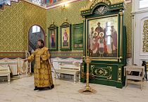 В Троицком соборе Кургана состоялась архиерейская Литургия