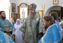 Митрополит Даниил совершил Литургию в престольный  праздник  Порт-Артурского храма Кургана