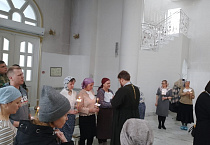 В Троицком соборе города Кургана  совершено последнее великопостное  Соборование