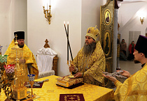 Митрополит Даниил совершил Литургию в Богоявленском соборе Кургана