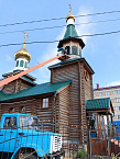 В Курганском храме Серафима Саровского отремонтировали крышу