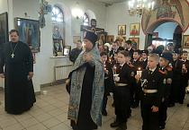 В Пантелеимоновском храме прошло патриотическое мероприятие в память о великом русском полководце