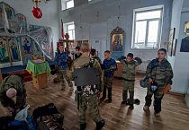 Тюменский поисковый отряд «Кречет» посетил храм в Мокроусово