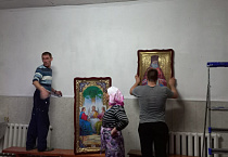 В храме Архангела Михаила села Глядянское произведён косметический ремонт