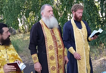 Священники Южного благочиния Курганской епархии отслужили соборный молебен о даровании дождя