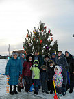 Курганские паломники встретили Рождество в храме села Рычково