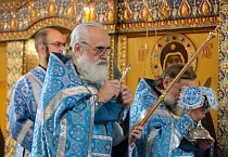 Митрополит Даниил совершил Литургию в Александро-Невском соборе Кургана