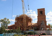 Строительство храма в Чимеевском монастыре вступило в завершающую стадию