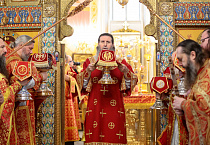 В кафедральном соборе Кургана в престольный праздник прошла праздничная архиерейская Литургия
