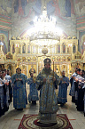 Архиерейское богослужение накануне праздника Казанской иконы Божией Матери прошло в Александро-Невском соборе Кургана