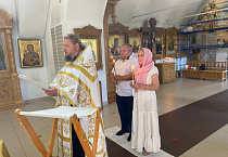 В Богоявленском соборе  города Кургана совершено  Таинство венчания