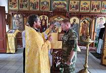 Сотрудники Росгвардии отпраздновали день Крещения Руси в храме великомученика Пантелеимона города Кургана