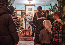 Алексеевский приход села Белозерское отпраздновал Рождество Христово