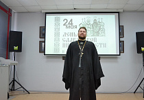 Курганский священник в День славянской письменности выступил в Маяковке