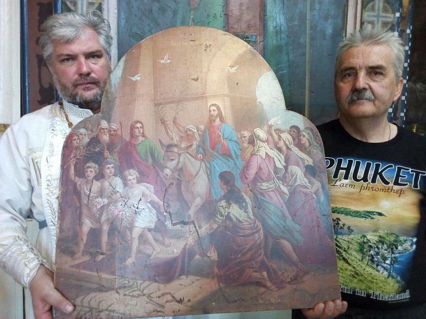 В храм села Введенское пожертвовали старинную икону